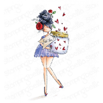 Stamping Bella - Curvy Girl with a Jar of Hearts