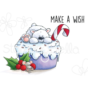 Stamping Bella - Polar Bear on a Cupcake