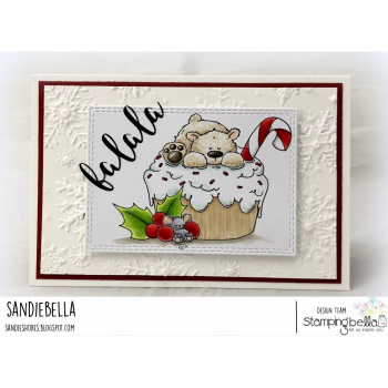 Stamping Bella - Polar Bear on a Cupcake