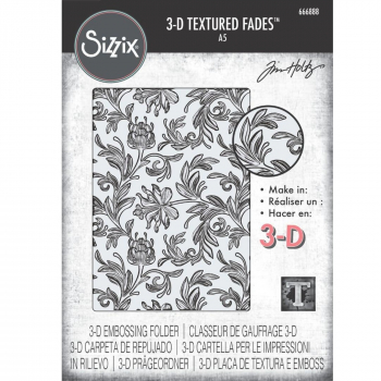 Sizzix Tim Holtz - 3-D Texture Fades - Large - Boranical 