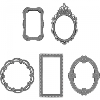 Tim Holtz - 5 Adornments - Deco Frames
