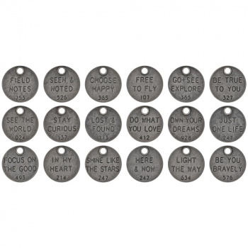 Tim Holtz - Thought Tokens - 18 Stk.