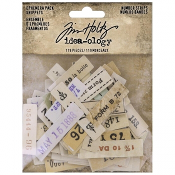 Tim Holtz Ephemera Pack Snippets - Number Strips 