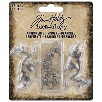 Tim Holtz - Ideaology Adornments Spiders + Branches