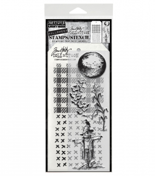 Tim Holtz Layering Stamps/Stencil - Leaf Prints