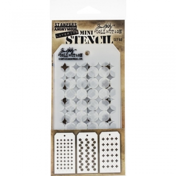 Tim Holtz Mini Layering Stencil Collection - Set 40