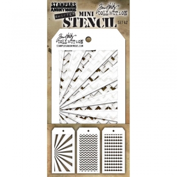Tim Holtz Mini Layering Stencil Collection - Set 42