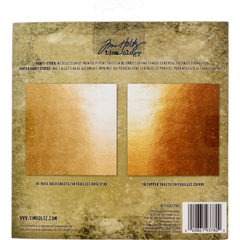 Tim Holtz Kraft - Stock 8" x 8" - Metallic - 2