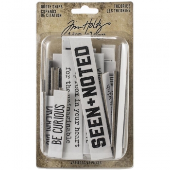 Tim Holtz Quote Chips -Theories