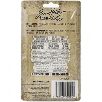 Tim Holtz Quote Chips -Theories