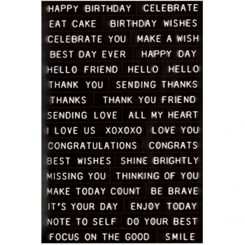Tim Holtz Label Stickers - Sentiment