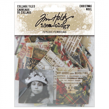 Tim Holtz Collage Tiles - Christmas