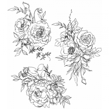 Tim Holtz Stempelset - Floral Outlines