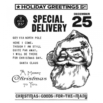 Tim Holtz Stempelset - Jolly Santa