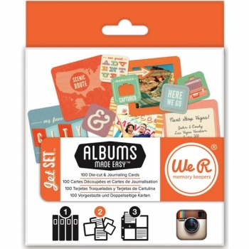 % We R Memory Keepers - Jet Set Die-cut & Journaling Cards %