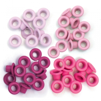 We R memory keepers Standard Eyelets - pink