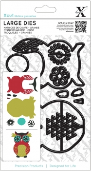 % Xcut Large Die Set - Owl (Eule) %