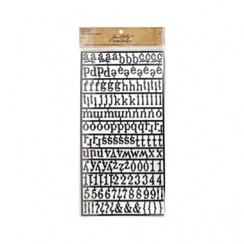 Tim Holtz - 159 Alpha Parts - Newsprint