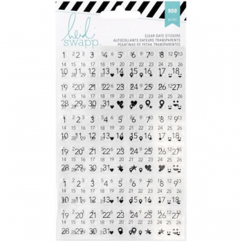 % Heidi Swapp - Clear Date Stickers %