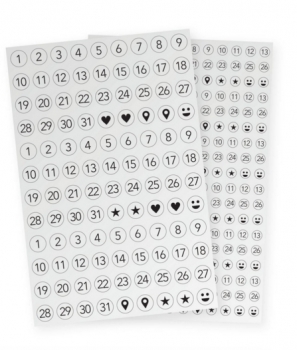% Heidi Swapp - Clear Date Stickers %