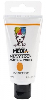% Dina Wakley Media Heavy Body Acrylic Paint - Tangerine %