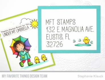 MFT - 6" x 6" Schablone - Stencil Envelope Buddy