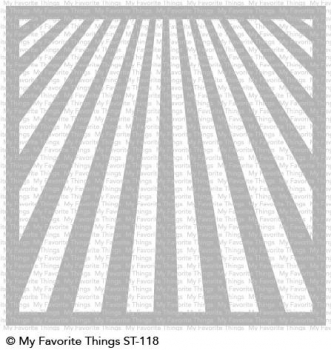 MFT - 6" x 6" Schablone - Stencil Ray of Light