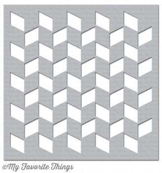 MFT - 6" x 6" Schablone - Stencil Chunky Herringbone