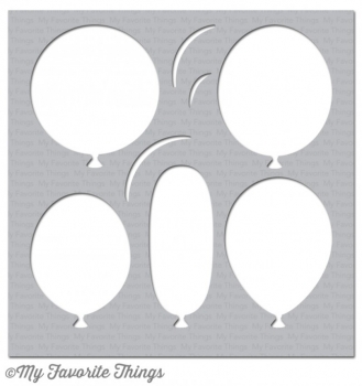 MFT - 6" x 6" Schablone - Stencil Big Balloons *limitiert*