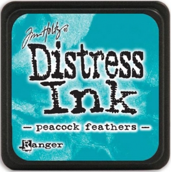 Mini Distress Ink Pad - Peacock Feathrs