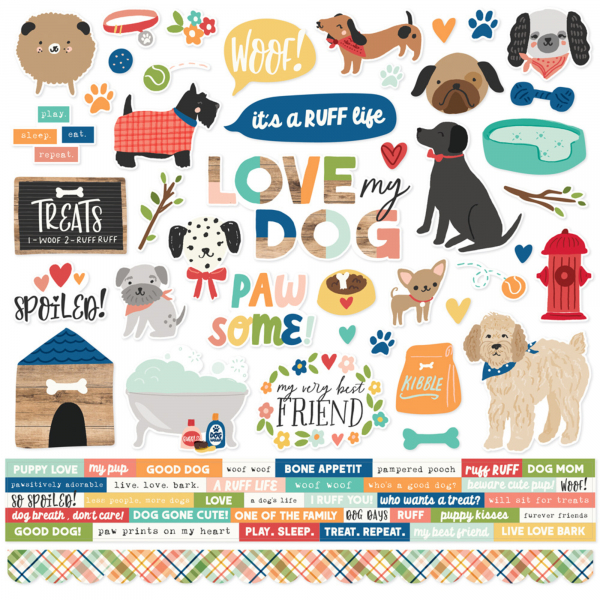 Simple Stories Collection Kit Fur Baby Dog - 12"