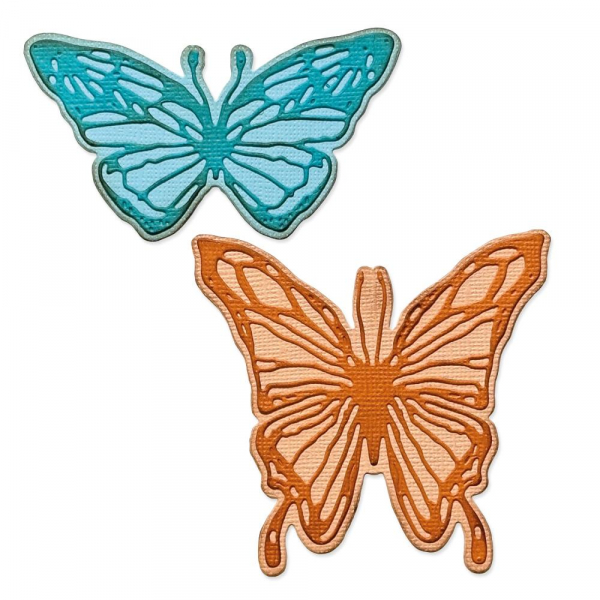 Sizzix Tim Holtz Thinlits - Vault Scribbly Butterfly