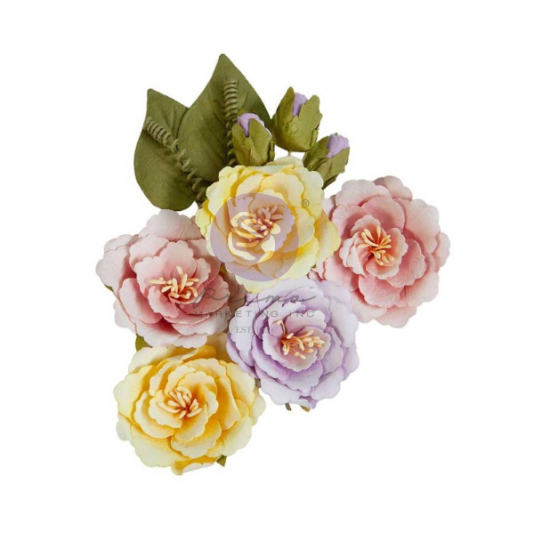 Prima Marketing Paper Flowers - In Full Bloom - Sunday Afternoon 12 Stk.