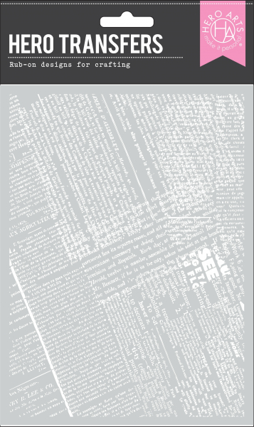 Hero Arts - Hero Transfers - White Collage Backgrounds