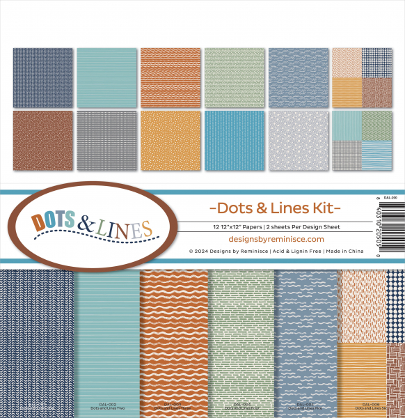 Reminisce - Collection Kit - 12" x 12" - The Dots & Lines Kit