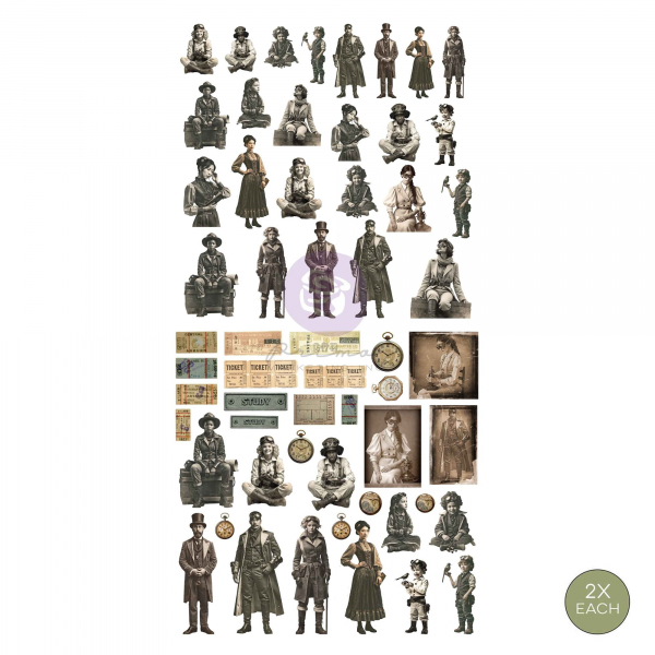 Prima Marketing Ephemera - Time Travellers 116 stck.