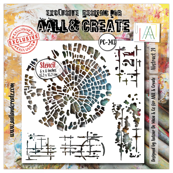 AALL & Create - Stencil - Abstract 21 #243
