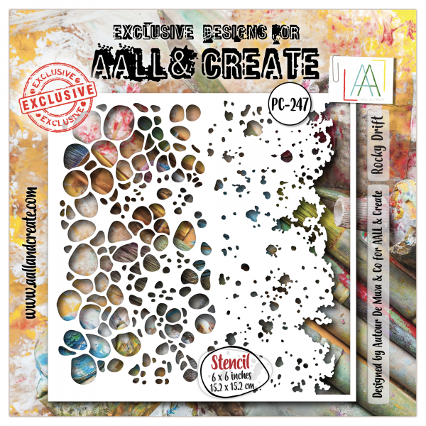 AALL & Create - Stencil - Rocky Drift #247