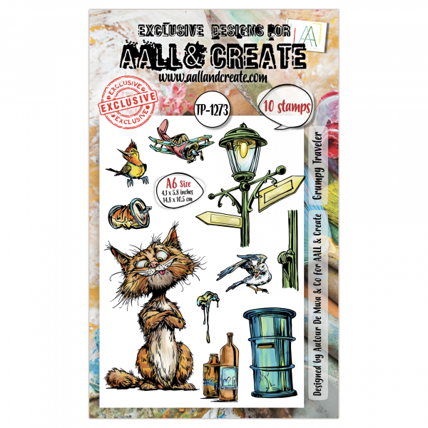 AALL & CREATE Clear Stamps - Grumpy Traveler #1273