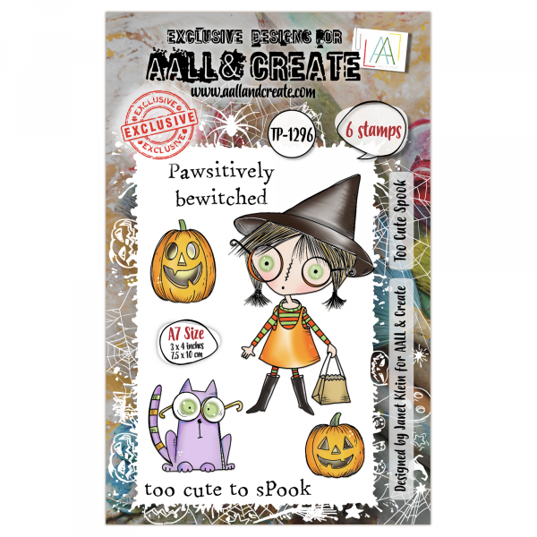 AALL & CREATE Clear Stamps - Too Cute Spook #1296