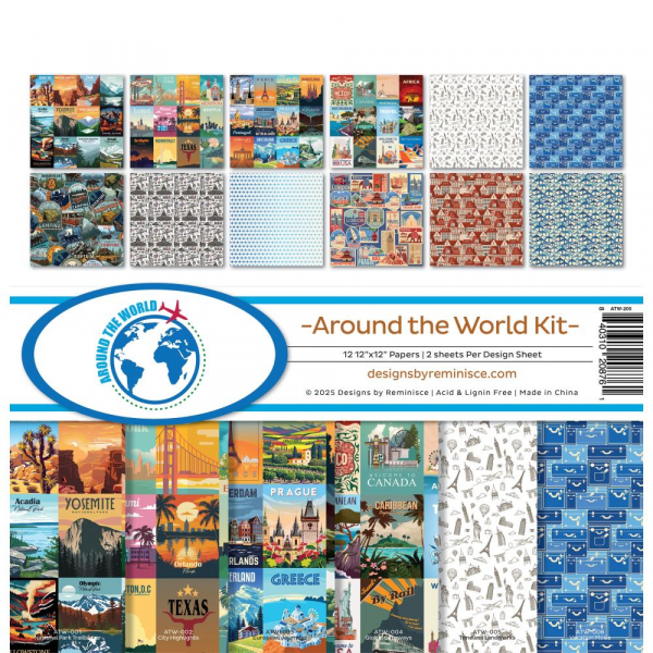 Reminisce - Collection Kit - 12" x 12" - Around the World