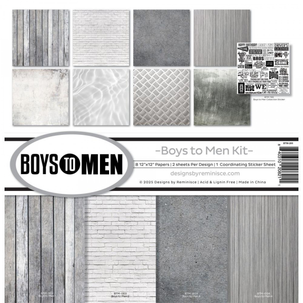 Reminisce - Collection Kit - 12" x 12" - Boys to Men