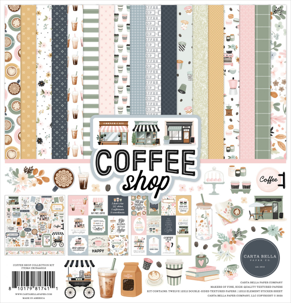 Carta Bella - Collection Kit - 12" x 12" - Coffee Shop