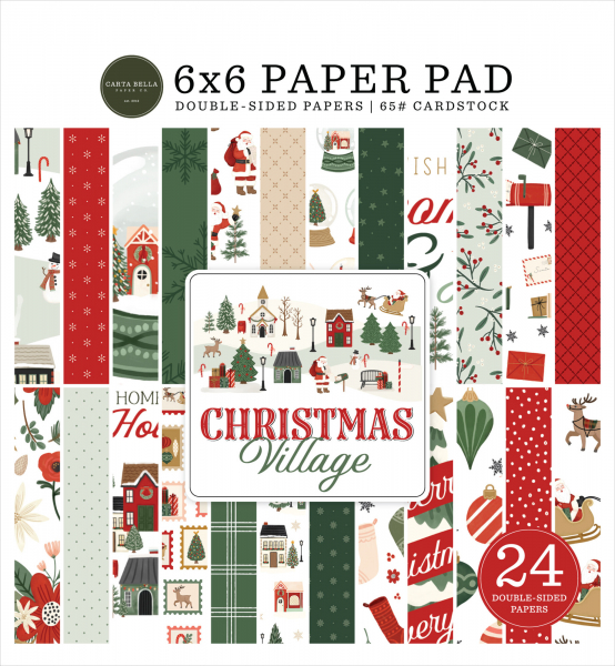 Carta Bella Paper Pack - Christmas Village - 6" x 6"