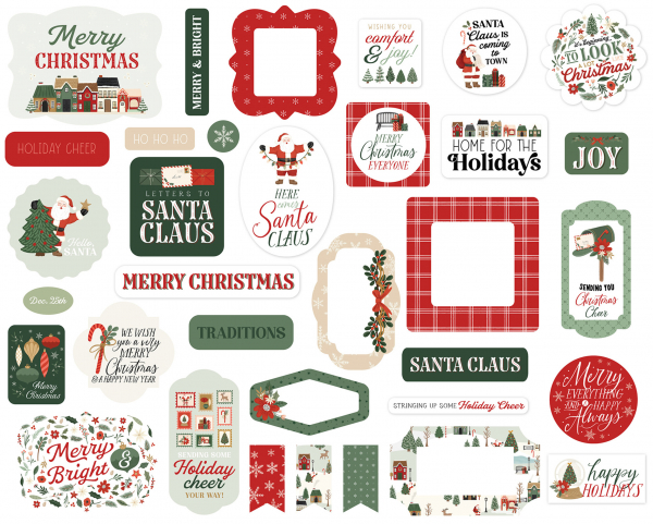 Carta Bella Ephemera - Christmas Village