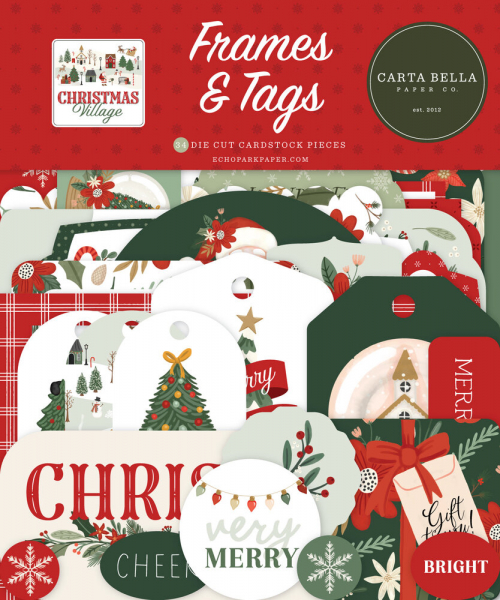 Carta Bella Frames & Tags - Christmas Village