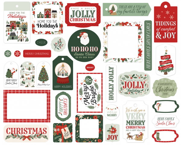Carta Bella Frames & Tags - Christmas Village