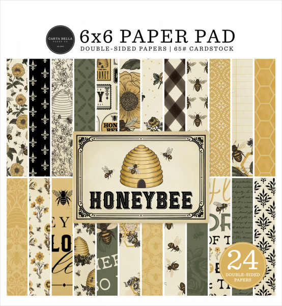 Carta Bella Paper Pack - Honeybee - 6" x 6"