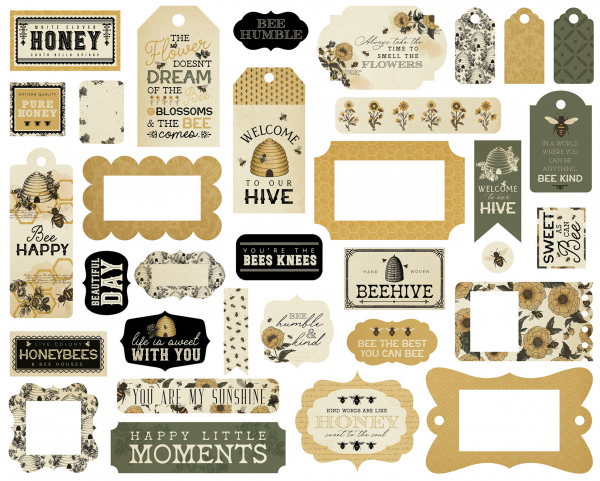 Carta Bella Frames & Tags - Honeybee