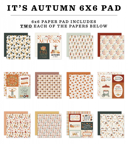 Carta Bella Paper Pack - It's Autumn - 6" x 6"